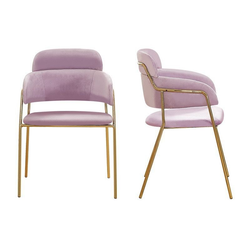 Gold Leg Velvet Chair