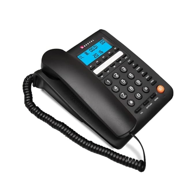 Beetel M59 Caller Id Corded Landline Phone With 16 Digit Lcd Display & Adjustable Contrast,10 One Touch Memory Buttons