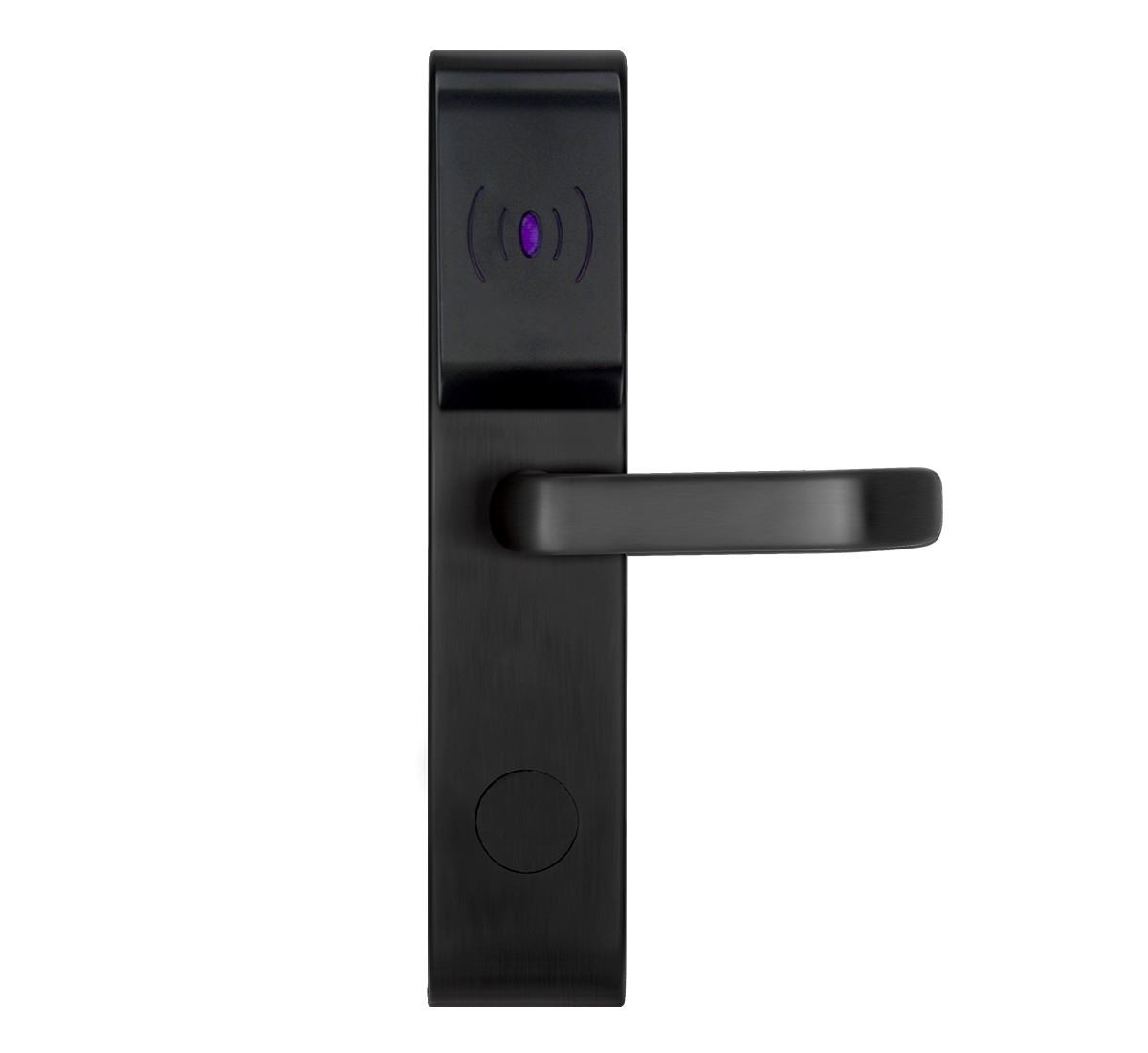 Black matt rfid door lock with digital sensor