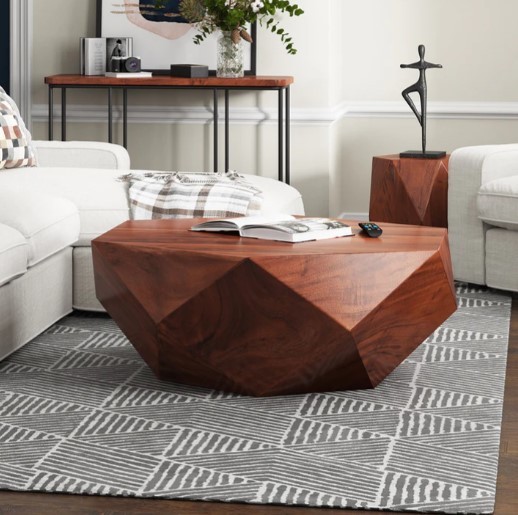 Modern Geometric Shape Coffee Table