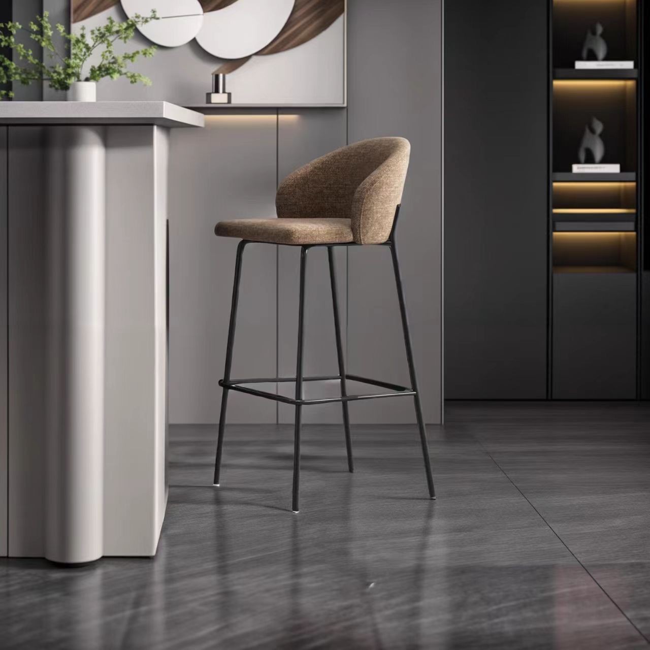 Metal High Bar Stool