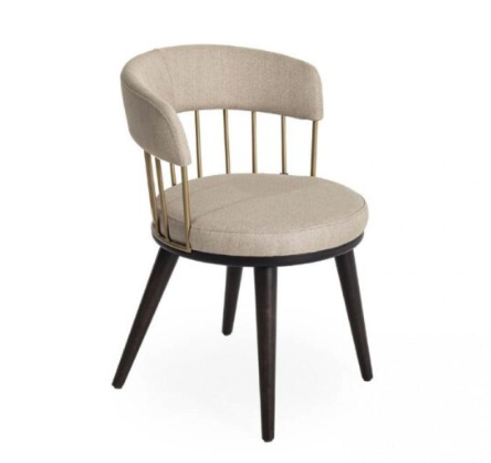 Premium Wooden legs chair with cushion work
